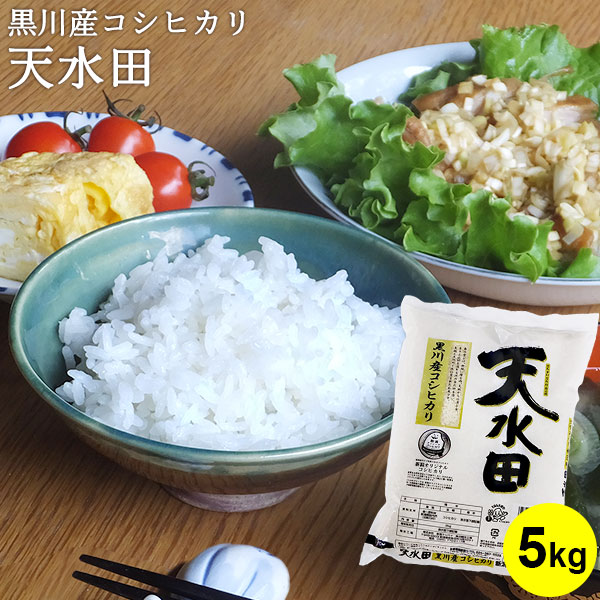 【3月お買い得品】黒川産コシヒカリ 天水田 5kg